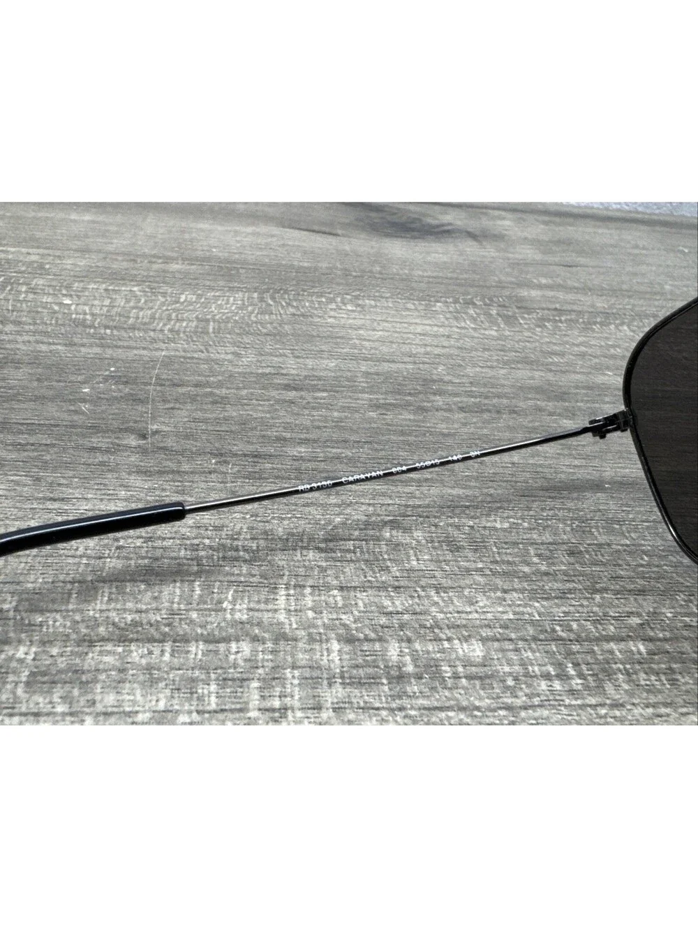 Ray Ban RB3136 Caravan 004 Gunmetal Sunglasses FRAME ONLY (Bad Lenses) 55-15-140